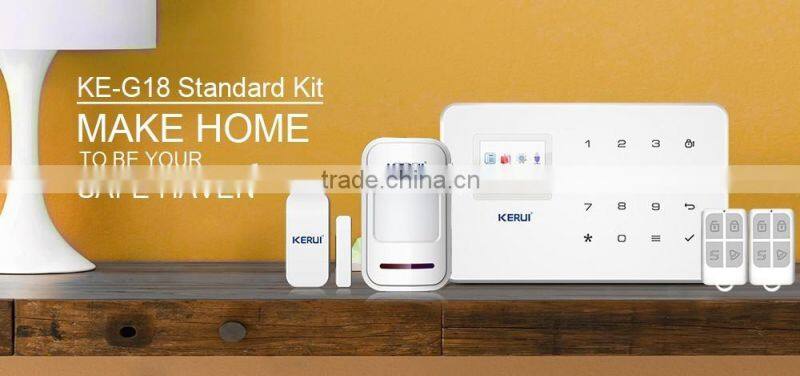 New KERUI G18 with gas detector and HD wireless camera wireless gsm alarm system