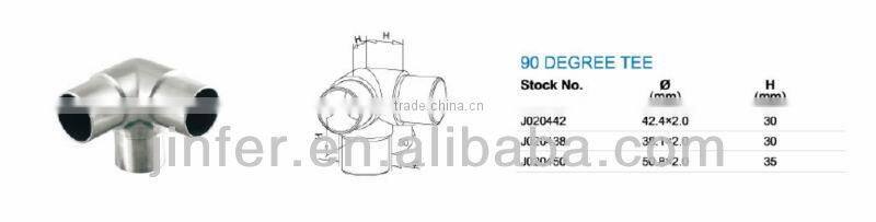 Stainless steel handrail flush joiner