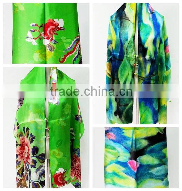 Factory Direct Custom Digital Printed Silk Scarf