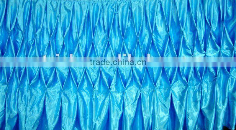 Fascinating!!! 2012 banquet style table cloth,table skirt,honeycomb style,fashion design