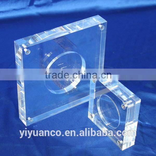 wavelike clear acrylic photo frame / plexiglass picture frame