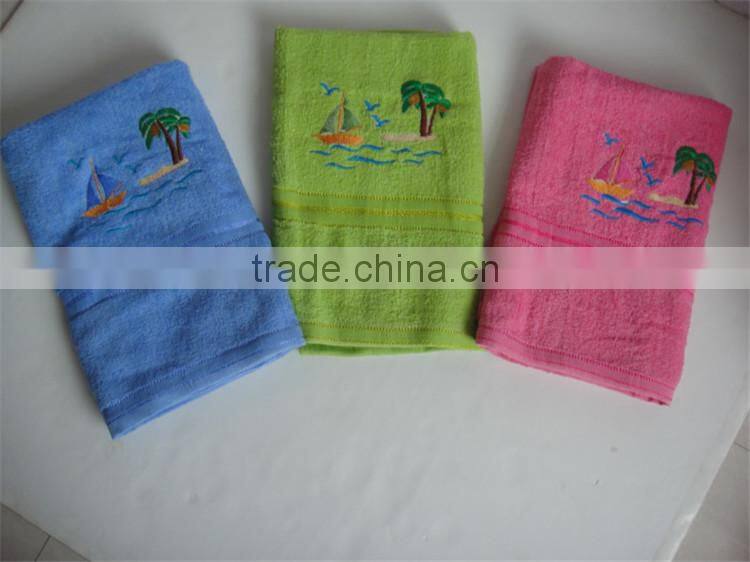 3 pieces 100% cotton gift sets of towels promotional beach towel SD-822