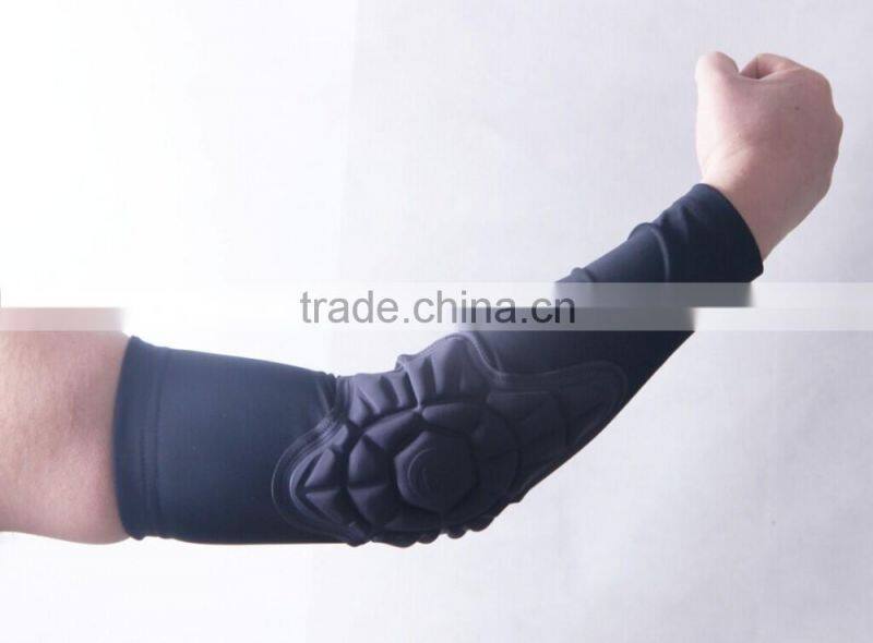Top quality Customized breathable Lycra basketball arm sleeves Professional compresion Cycling Arm Warmer with a pad