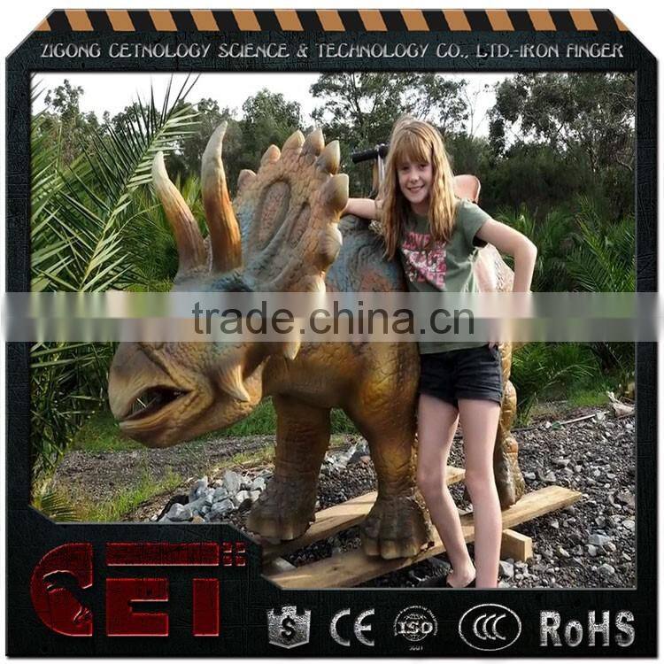 walking dinosaur rides riding Triceratops dinosaur animatronic dinosaur rides for shopping mall