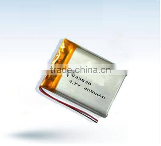 3.7v 450mah li-polymer battery /3.7v 450mah li polymer battery
