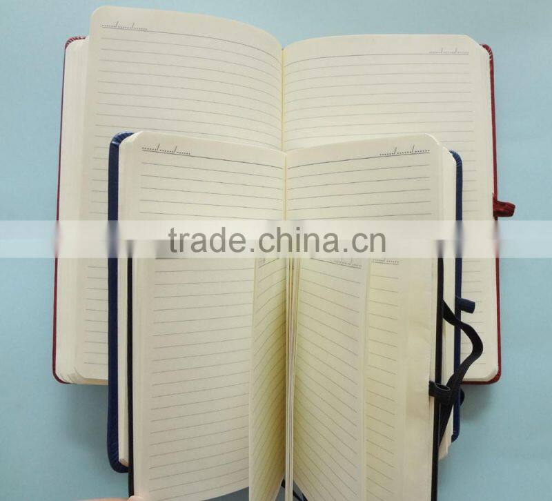 blank no logo pu hardcover custom size notebook