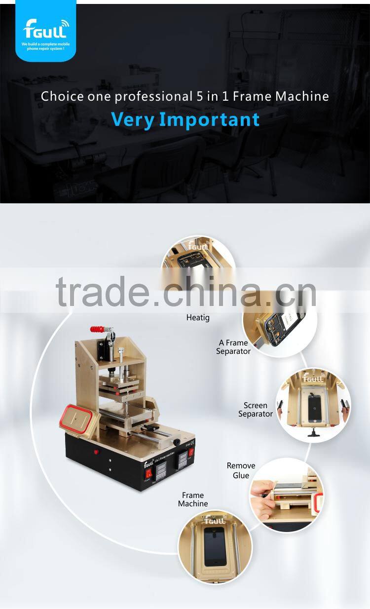 Multi function 5 In 1 LCD Separator Glue Remover Frame Bezel Laminate Machine for lcd refurbishment