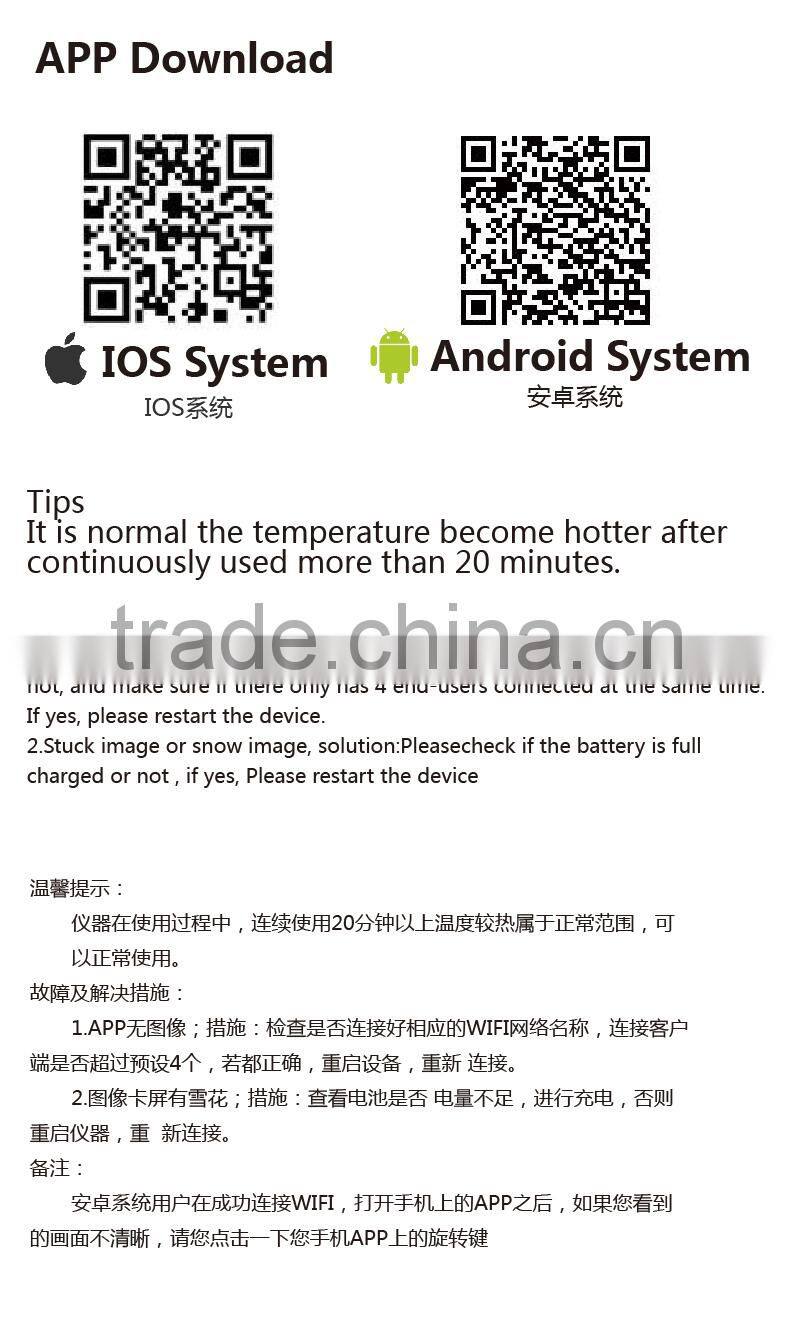 best quality dental oral 720P Full HD Intraoral camera intraoral wifi android/ios wireless dental intraoral wireless camera