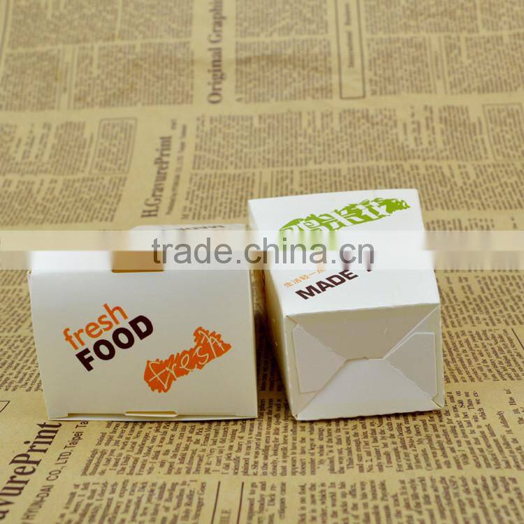 Custom printed disposable lunch food kraft paper box