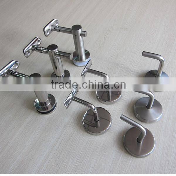 China manufacturer balcony glass mount top handrail bracket flexible