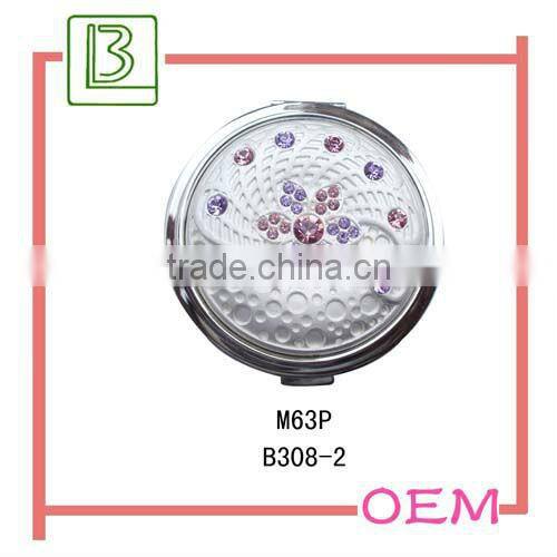 Metal Antique Silver Handheld Mirror