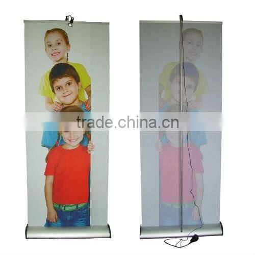 new style 2016 hot aliminium pole fibre roll up banner