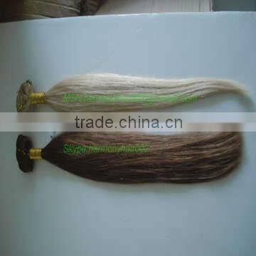 PREETY remy hair extension clip on dark blonde