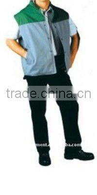 OEM Service Color Matching Fishnet Lining Men's Workwear Vest