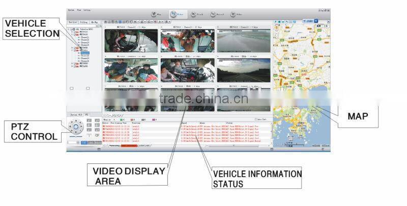 G-sensor 8ch 4g Mobile DVR Used for Car Security