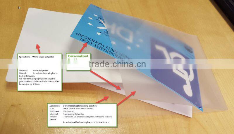 High Quality Transparent PET+EVA Heat Laminating Film
