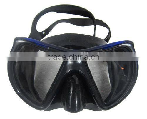 Low volume design adult silicone diving mask for scuba diving equipments underwater sports