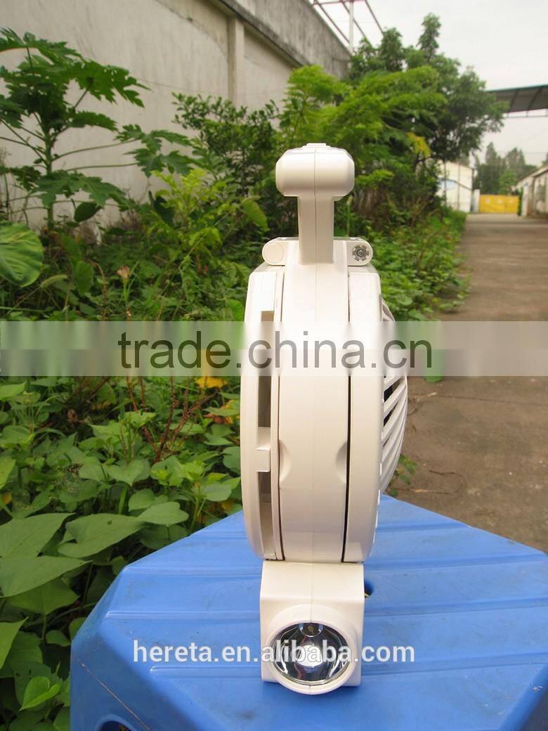 Shenzhen factory direct sale multifunction solar power bank with radio and fan