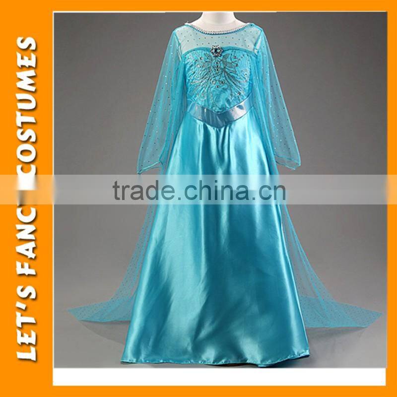 Girl Dress Summer Girls Clothes Girls Princess Anna Elsa Cosplay Costume Kid's Party Dress Dresses PGCC-1415