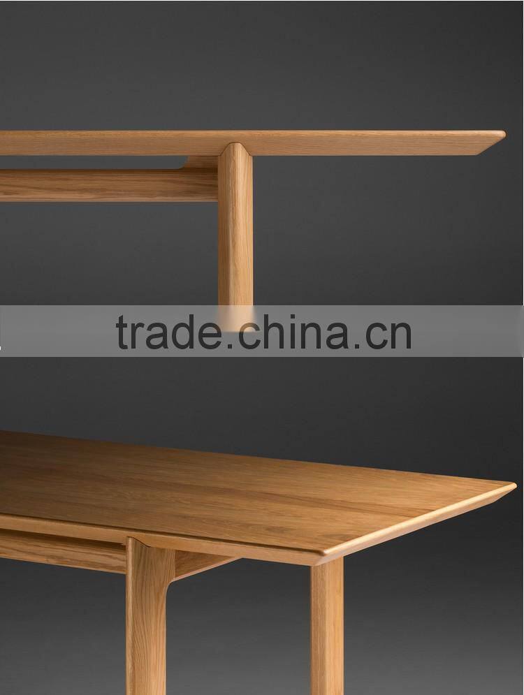 2016 best sale simple design solid wood dining table modern home furniture