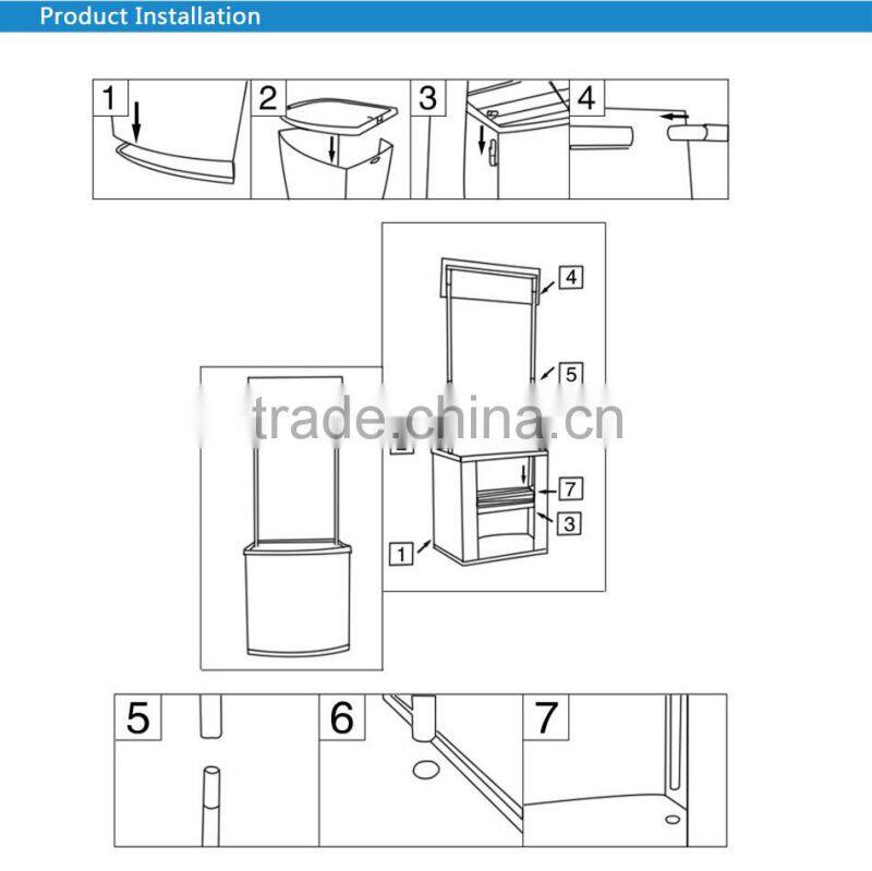 Indoor Booth plastic collapsible promotional booth