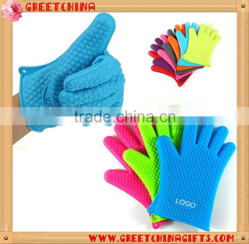 Heat and water resistant Silicone Cooking Baking BBQ Oven Pot Holder Mitt Kitchen glove