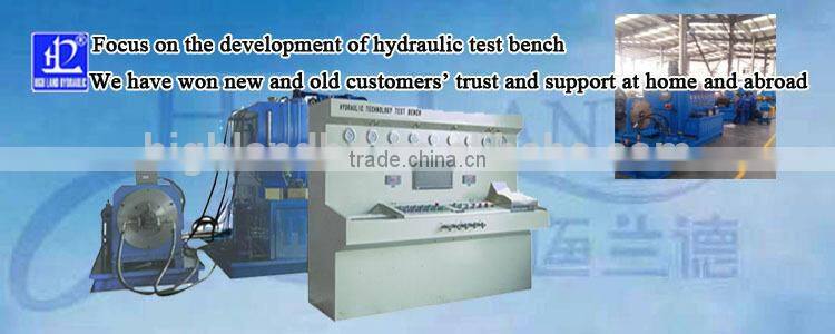 China manufacture hydraulic test bench for fixed displacement pump on hydraulic manufactuer and repair factory