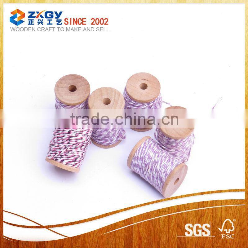 2015 high quality product wood decoration spool for crafts