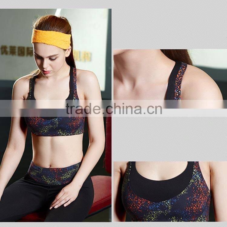 wholesale gym fitness compression fashion sport bra active wear custom sports bra