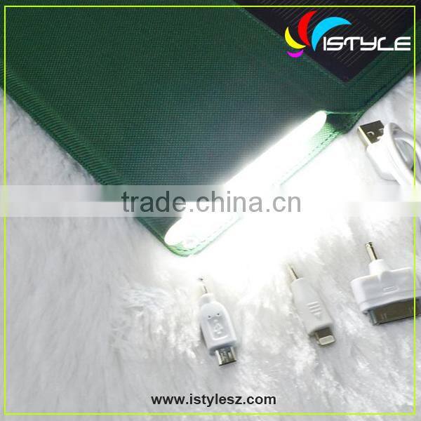 Solar charger travel foldable solar storage power 8000mAh