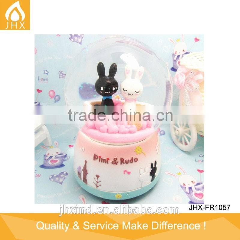 Custom Resin Pink Angel Snow Crystal Ball