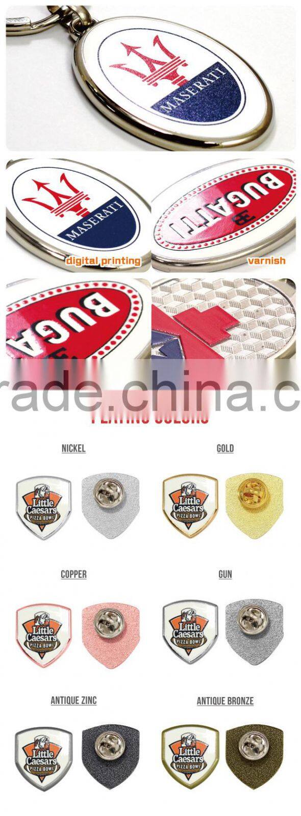 Advertising hot sale cheap digital printed lapel badge for sport games