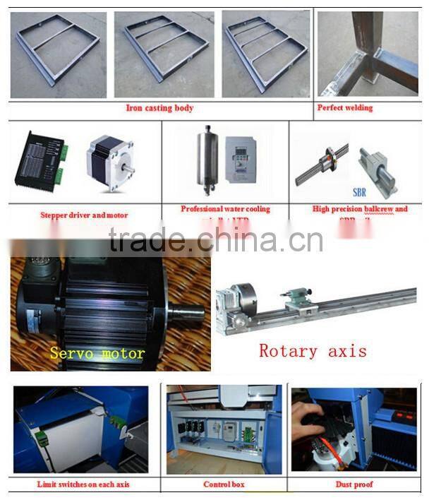 cnc wood lathe cutting wood/foam/MDF/PVC/metal/glass/stone cnc carving machine price