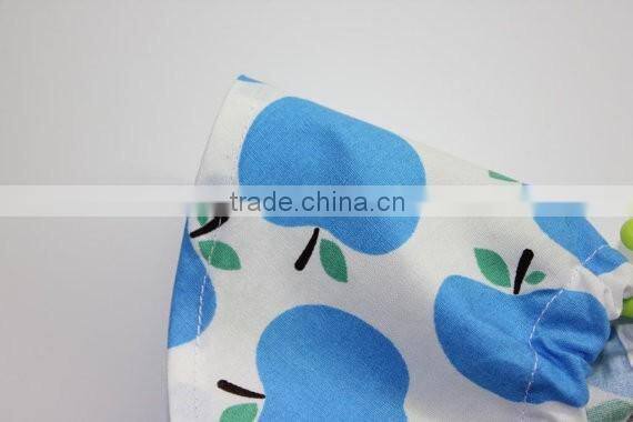 Girl short sleeve dress toddler summer dress apple printed kids jumper