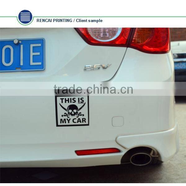 China Free Sample And Shipping Waterproof Die Cut Vinyl Sticker Custom Car Vinyl Sticker