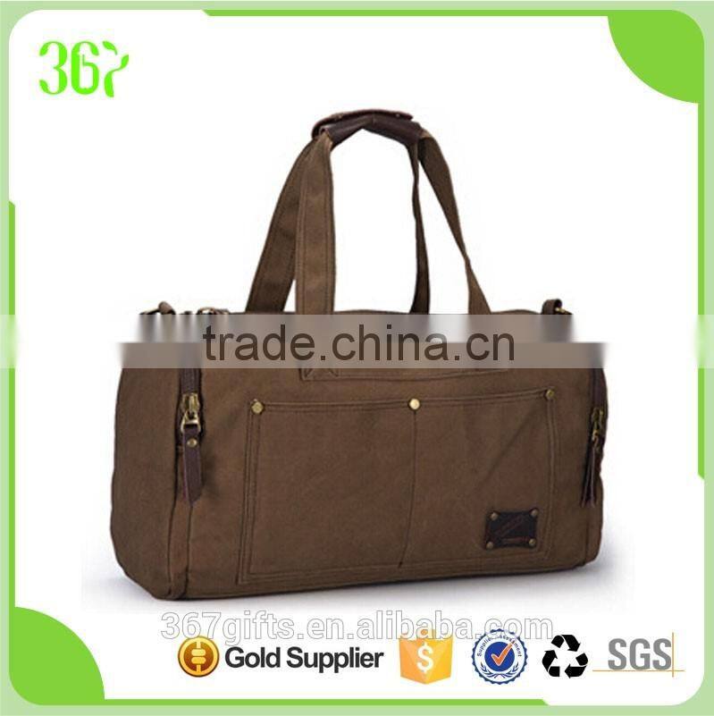 Classical Design Vintage Canvas Washing Tote Bag Travel Bag