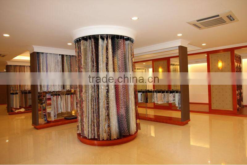 HB-71 15 years top-rated golden seller newest 100% polyester jacquard finished curtain