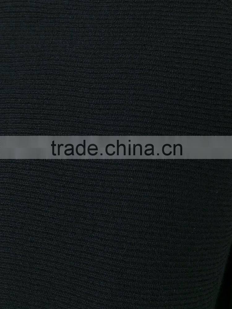 Black long sleeve woman wool Winter sweater