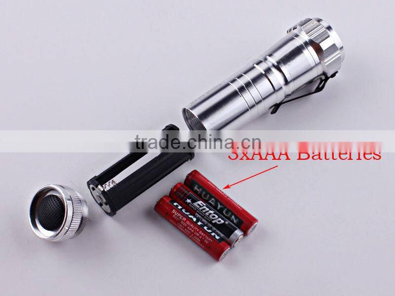 Aluminum 9LED mini flashlights cheap