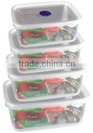 2014 Classical style of 4pcs set plastic vacuum container for sale