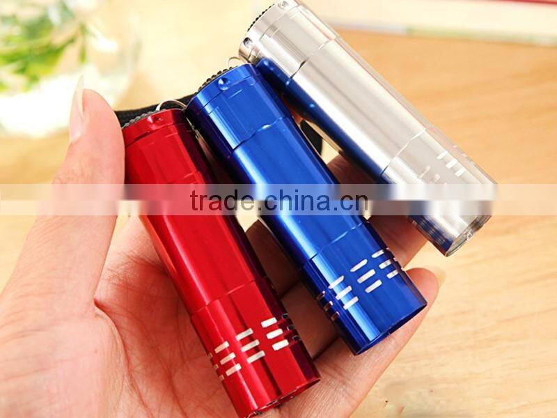 high quality LED mini flash light white led aluminum keychain torch
