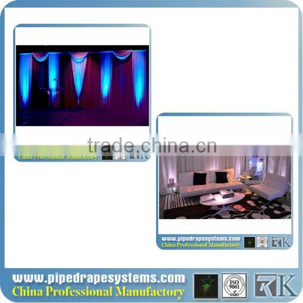 trade show pipe and drape round wedding decoration event candle stand