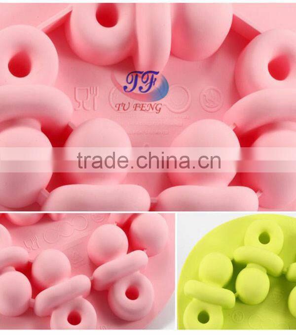 2015 new design custom diamond ring silicone ice cube tray homemade