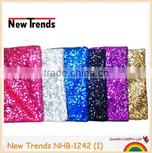 Black sequin party bag makeup bag