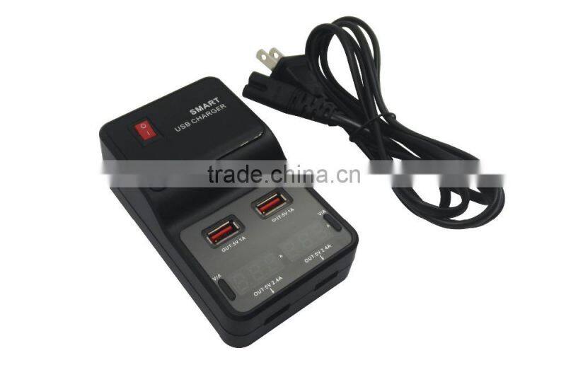 4 usb Travel charger smart charger wall travel charger usb charging port power adapter