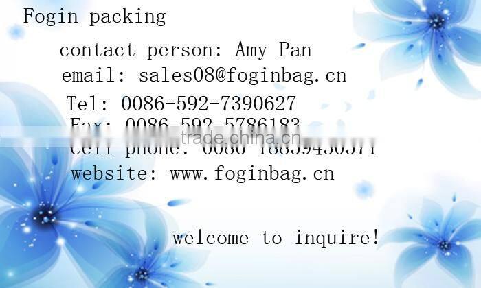 pvc cosmetic loop handle bag with button