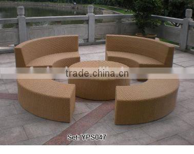 Modern rattan living room sofa sitting room set YPS052