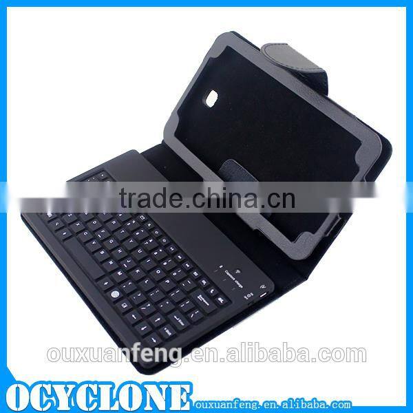 2 in 1 PU leather bluetooth keyboard for samsung tab 3 lite 7 inch case