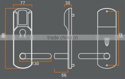 Zinc Alloy Hotel Card Lock