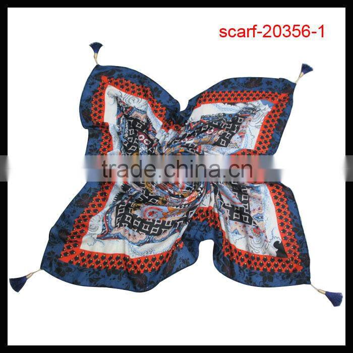Big square ladies scarf fashion deisgn